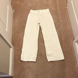 Skims Cable Knit Straight Leg Pants